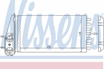 Теплообменник, отопление салона NISSENS купить