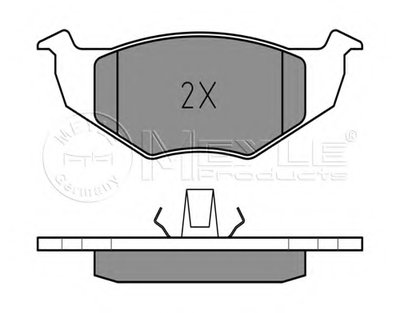 0252186617 MEYLE Комплект тормозных колодок, дисковый тормоз