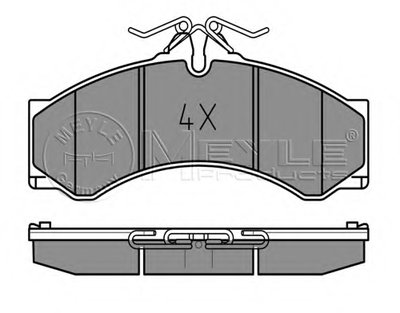 0252907620 MEYLE Комплект тормозных колодок, дисковый тормоз
