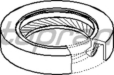 720114 TOPRAN Уплотняющее кольцо, коленчатый вал