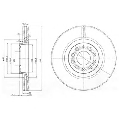 BG3714 DELPHI Тормозной диск