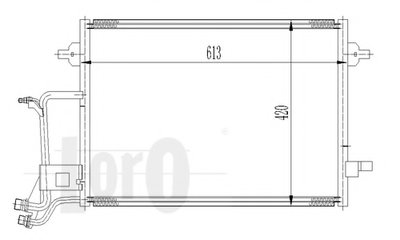 0030160009 LORO Конденсатор, кондиционер