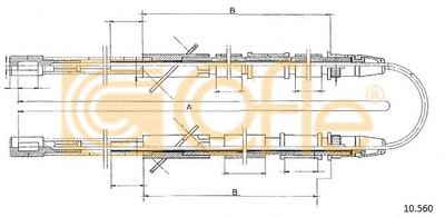 10560 COFLE Трос, стояночная тормозная система