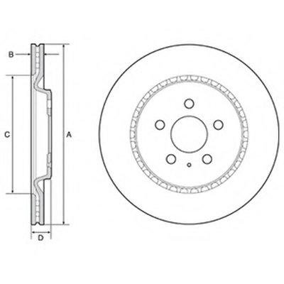 BG4643C DELPHI Тормозной диск