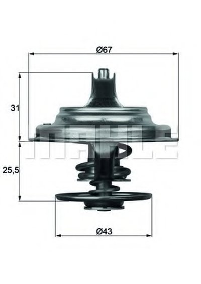 TX2379D MAHLE ORIGINAL Термостат, охлаждающая жидкость