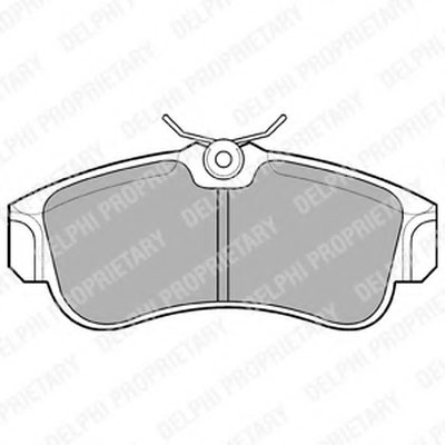 LP616 DELPHI Комплект тормозных колодок, дисковый тормоз