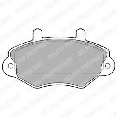 LP767 DELPHI Комплект тормозных колодок, дисковый тормоз