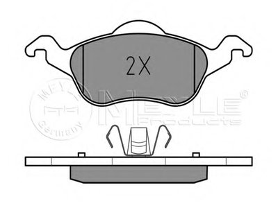 0252315419 MEYLE Комплект тормозных колодок, дисковый тормоз