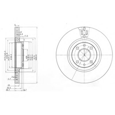 BG2407 DELPHI Тормозной диск