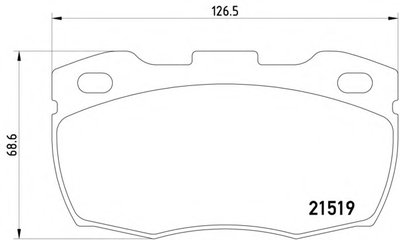 8DB355005861 HELLA PAGID Комплект тормозных колодок, дисковый тормоз