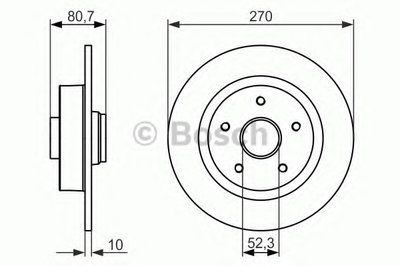 0986479607 BOSCH Тормозной диск