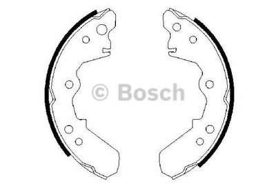 0986487376 BOSCH Комплект тормозных колодок