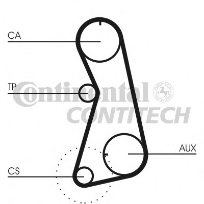 CT848K4 CONTITECH Комплект ремня ГРМ