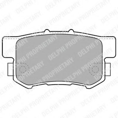 LP1507 DELPHI Комплект тормозных колодок, дисковый тормоз