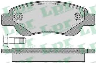 05P1235 LPR Комплект тормозных колодок, дисковый тормоз