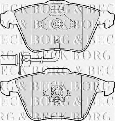 BBP2013 BORG & BECK Комплект тормозных колодок, дисковый тормоз