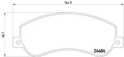 8DB355015401 HELLA PAGID Комплект тормозных колодок, дисковый тормоз