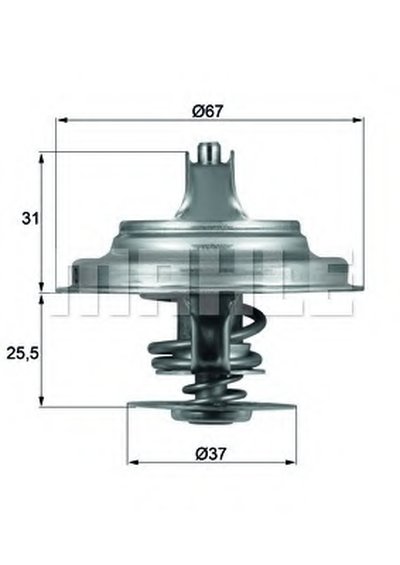 TX2587D MAHLE ORIGINAL Термостат, охлаждающая жидкость