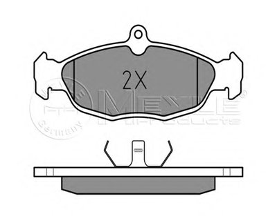 0252054716 MEYLE Комплект тормозных колодок, дисковый тормоз
