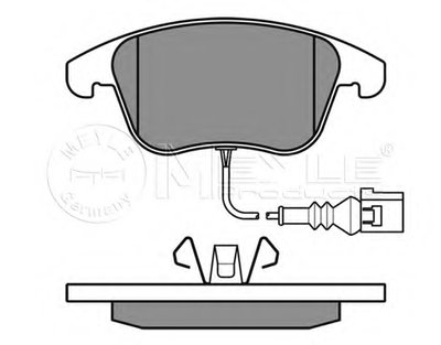 0252433219W MEYLE Комплект тормозных колодок, дисковый тормоз