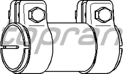 102754 TOPRAN Соединительные элементы, система выпуска
