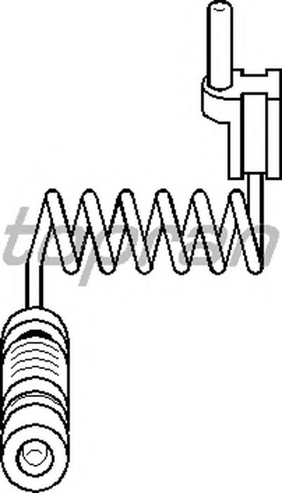 401204 TOPRAN Датчик, износ тормозных колодок