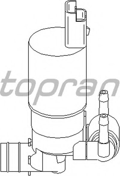 720299 TOPRAN Водяной насос, система очистки окон; Водяной насос, система очистки фар