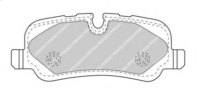FDB4432 FERODO Комплект тормозных колодок, дисковый тормоз