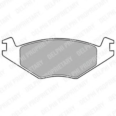 LP505 DELPHI Комплект тормозных колодок, дисковый тормоз
