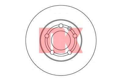 204758 NK Тормозной диск