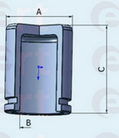 150787C ERT Поршень, корпус скобы тормоза