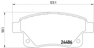 MDB2853 MINTEX Комплект тормозных колодок, дисковый тормоз