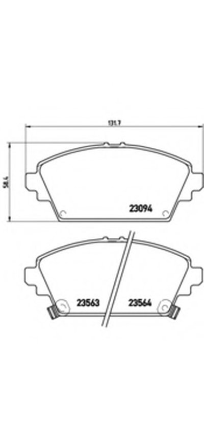 P28029 BREMBO Комплект тормозных колодок, дисковый тормоз