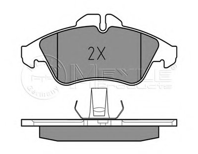 0252157620 MEYLE Комплект тормозных колодок, дисковый тормоз