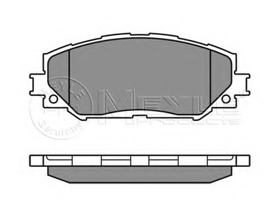 0252433617 MEYLE Комплект тормозных колодок, дисковый тормоз