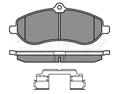 0252459518W MEYLE Комплект тормозных колодок, дисковый тормоз