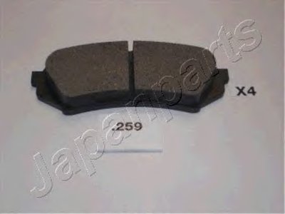 PP259AF JAPANPARTS Комплект тормозных колодок, дисковый тормоз