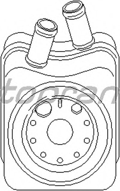 109778 TOPRAN масляный радиатор, двигательное масло