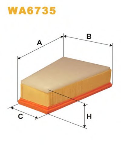 WA6735 WIX FILTERS Воздушный фильтр