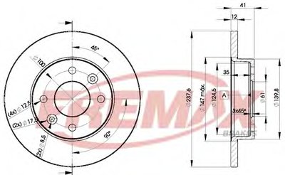 BD4705 FREMAX Тормозной диск