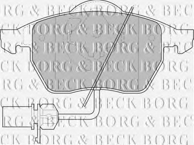 BBP1447 BORG & BECK Комплект тормозных колодок, дисковый тормоз