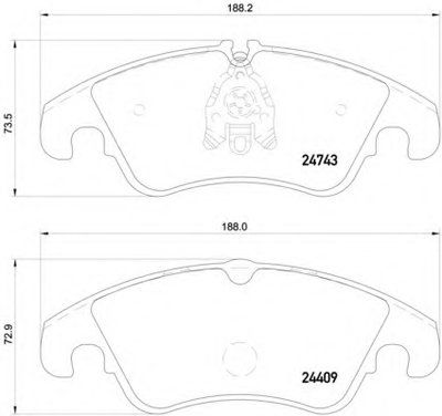 8DB355013751 HELLA PAGID Комплект тормозных колодок, дисковый тормоз