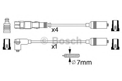 Комплект проводов зажигания BOSCH купить