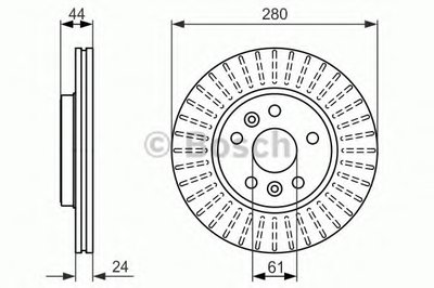 0986479611 BOSCH Тормозной диск