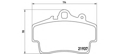 P65007 BREMBO Комплект тормозных колодок, дисковый тормоз