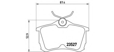 P28030 BREMBO Комплект тормозных колодок, дисковый тормоз