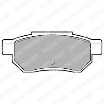 LP772 DELPHI Комплект тормозных колодок, дисковый тормоз