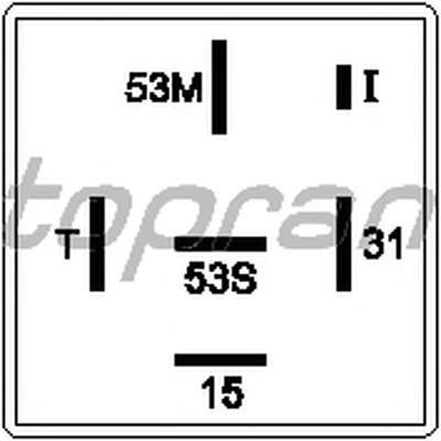 Реле, интервал включения стеклоочистителя TOPRAN купить