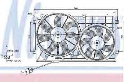 85643 NISSENS Вентилятор, охлаждение двигателя