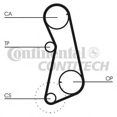 CT637 CONTITECH Ремень ГРМ